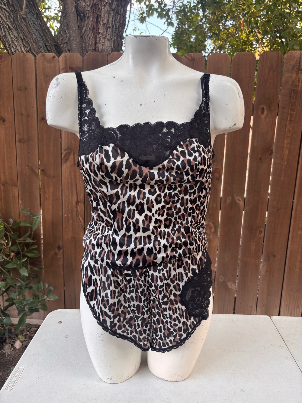 1980s Vintage Animal Print two pieces set size S.